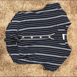 Striped, Button Up Shirt